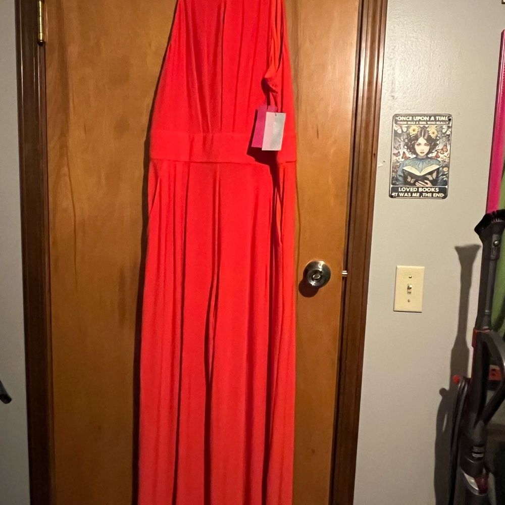 Vince Camuto Vibrant Red Jumpsuit